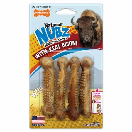 NYLABONE NAT NUBZ BISON SM 2Z, 4PK 727083